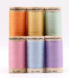 Pastels - Scanfil Organic Cotton 30wt 6 Spool Thread Set + Rack