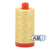 Aurifil 50 wt Mako Cotton Thread 1420 yards | 2115 Lemon