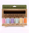 Pastels - Scanfil Organic Cotton 50wt 6 Spool Thread Set + Rack