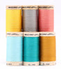 Fashion Mix - Scanfil Organic Cotton 30wt 6 Spool Thread Set + Rack