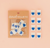 Blue Heart Woven Labels