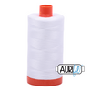 Aurifil 50 wt Mako Cotton Thread 1420 yards | 2024 White