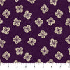 Tossed Buds in Purple Linen | In The Dawn