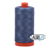 Aurifil 50 wt Mako Cotton Thread 1420 yards | 1258 Dark Grey Blue