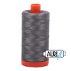 Aurifil 50 wt Mako Cotton Thread 1420 Yards | 5004 Grey Smoke