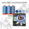 Aurifil Colour Builder 2022 - June | Passionflower