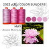 Aurifil Colour Builder 2022 - May | Amazon Water Lily